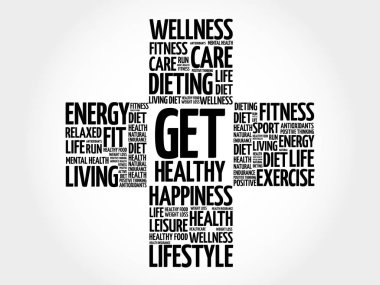 Sağlıklı kelime bulut