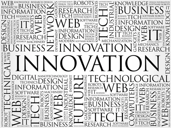 INNOVAZIONE word cloud collage — Vettoriale Stock