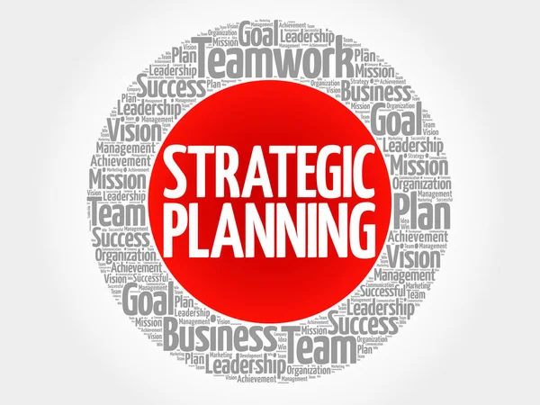 Círculo de planeamento estratégico —  Vetores de Stock