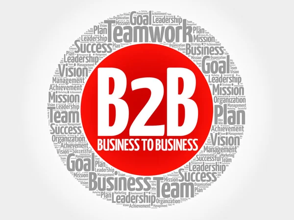 B2B (business-to) — Vettoriale Stock