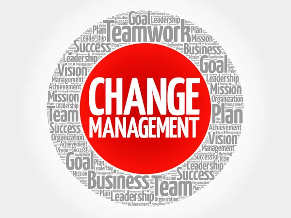 Change management cirkel stämpel — Stock vektor