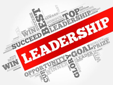 LEADERSHIP word cloud collage clipart