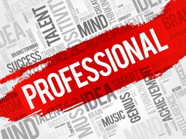 Profesyonel kelime bulutu kolaj