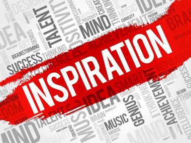 İlham kelime bulutu kolaj