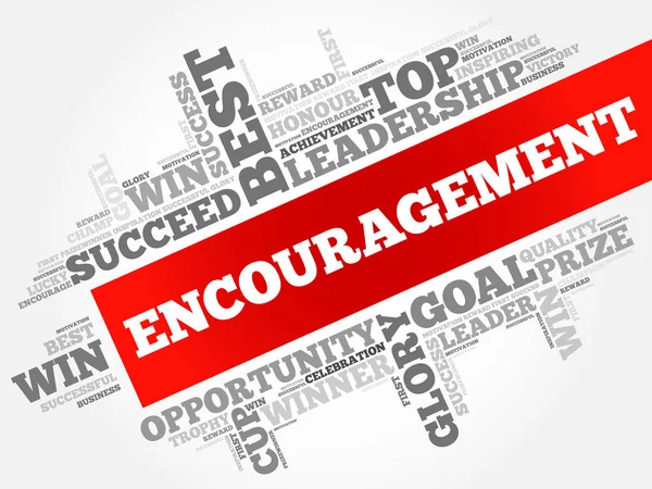 Mot d'encouragement cloud — Image vectorielle