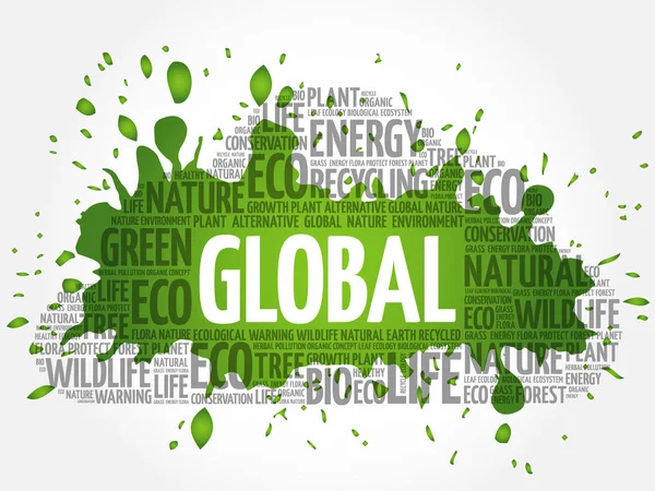 Global word cloud — Stockvector