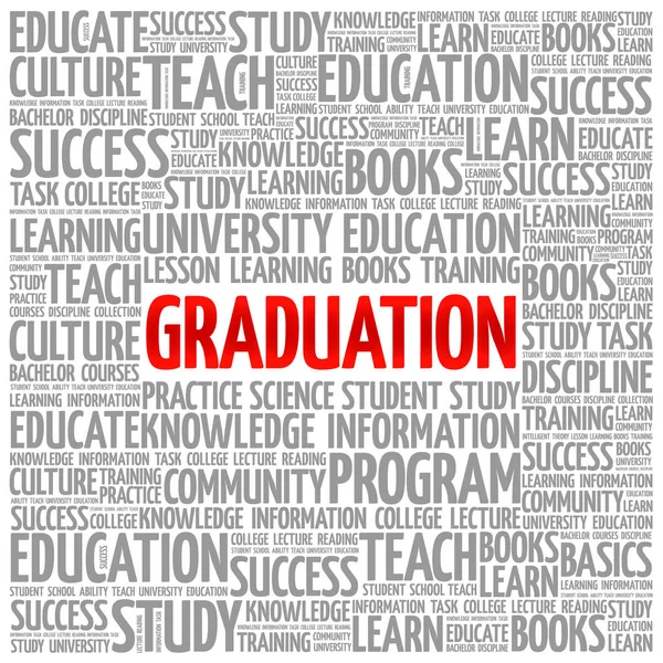 GRADUATION word cloud collage — Stock Vector