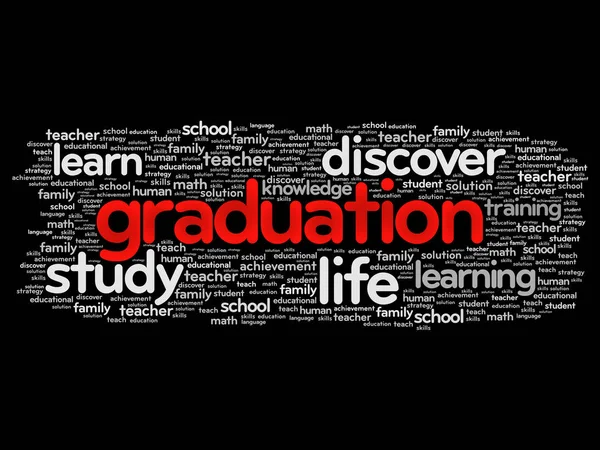 GRADUATION word cloud collage — Stock Vector