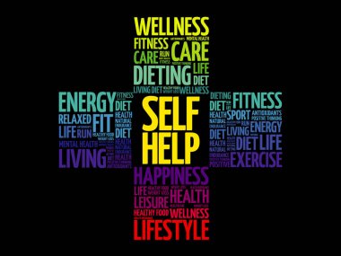 Kendi kendine yardım kelime bulutu