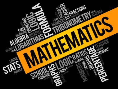 Matematik kelime bulutu kolaj