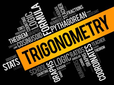 Trigonometri kelime bulutu kolaj