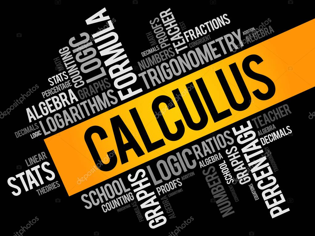 Calculus word cloud collage — Stock Vector © dizanna #192547606