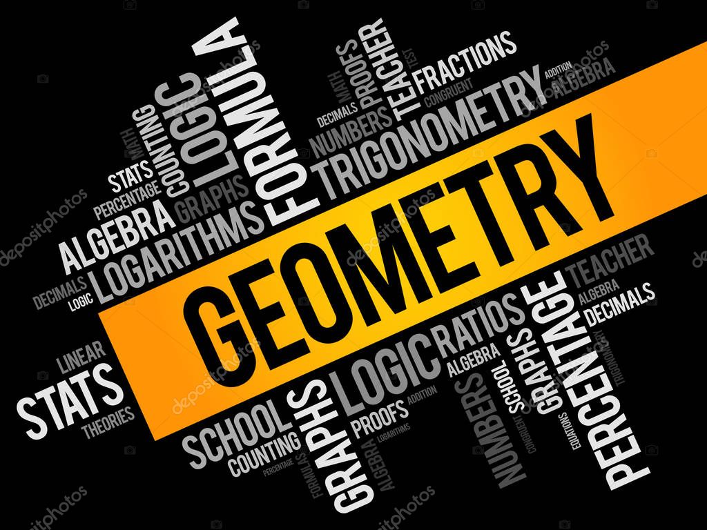 Geometry word cloud collage — Stock Vector © dizanna ...