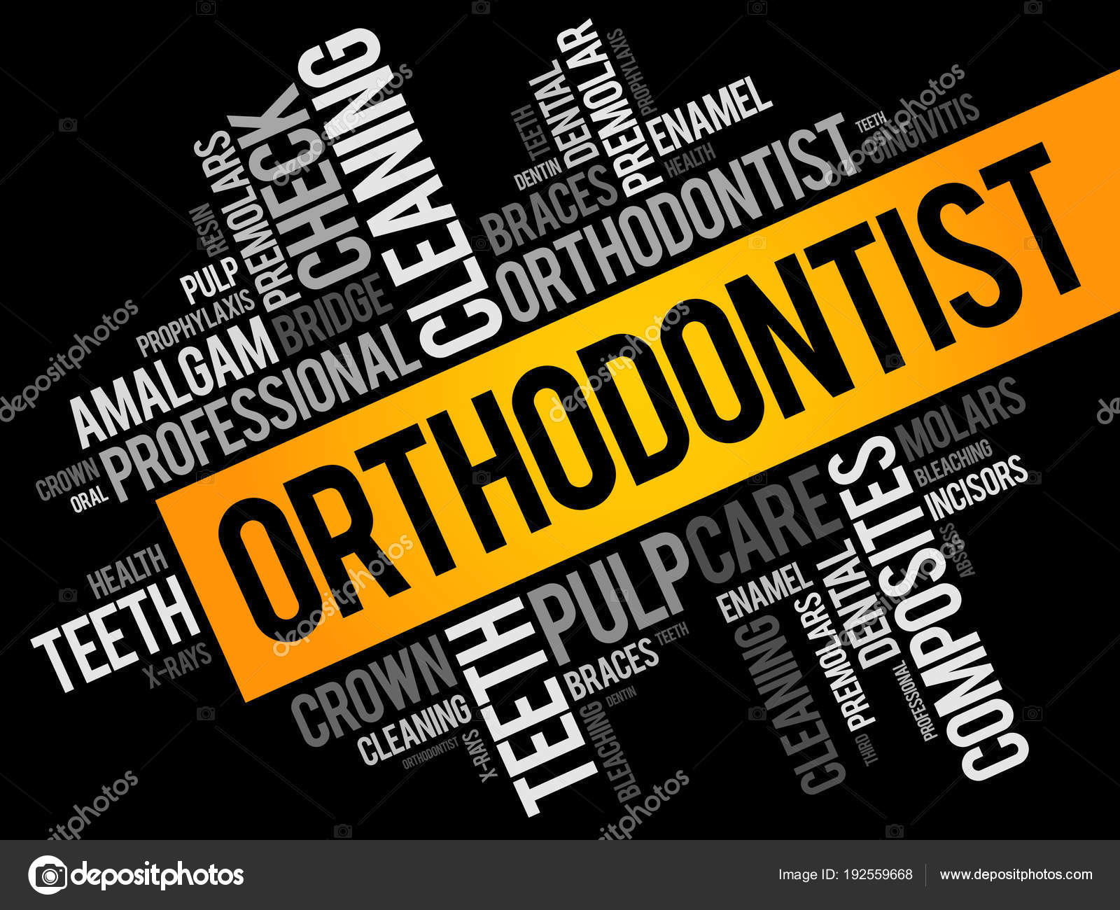 Orthodontist word cloud collage Stock Vector Image by ©dizanna 192559668