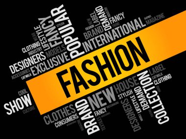 Moda kelime bulutu kolaj