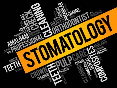 Stomatology kelime bulutu kolaj