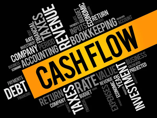 Cash Flow word cloud collage — Stock Vector