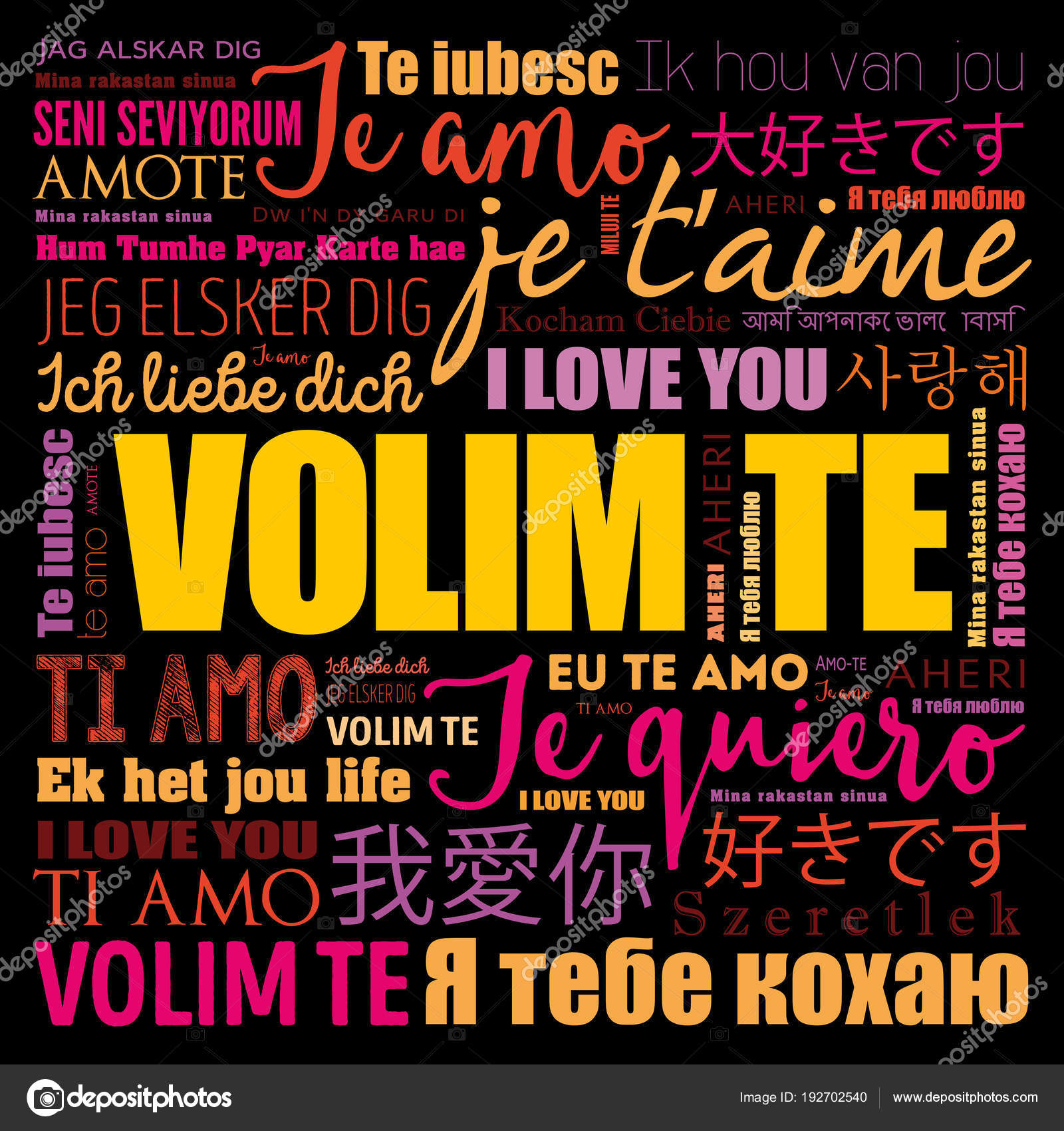 Kroatisch Ich Liebe Dich Ich Liebe Dich Auf Russisch