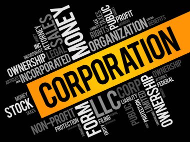 Corporation'ın kelime bulutu kolaj