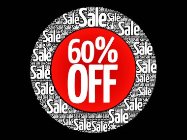 %60 off pul kelime bulutu