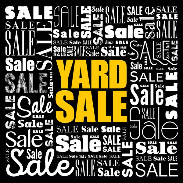 Yard Sale word cloud collage — Stockvector