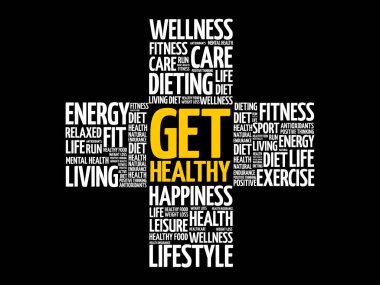 Sağlıklı kelime bulut