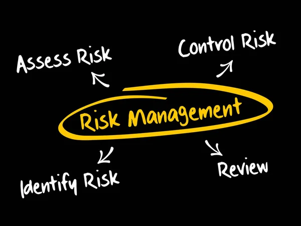 Risk management mind map — Stock Vector