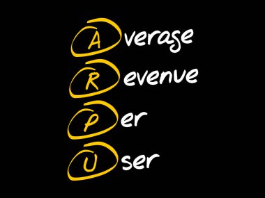 ARPU - kullanıcı başına ortalama gelir