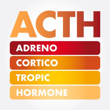 ACTH - Adrenocorticotropic hormone acronym clipart