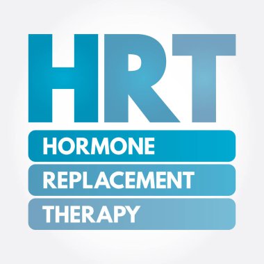 HRT - Hormone Replacement Therapy acronym clipart