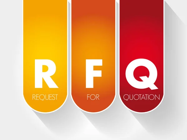 Rfq - Αίτηση για ακρωνύμιο αναφοράς — Διανυσματικό Αρχείο