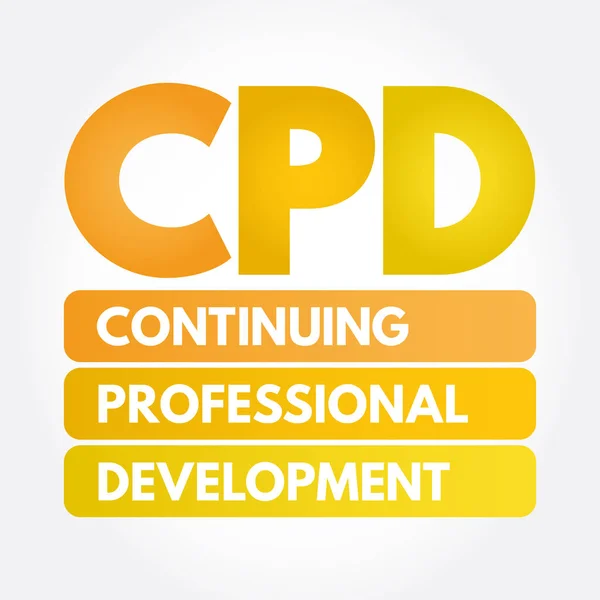 CPD - uppdragsutbildning — Stock vektor