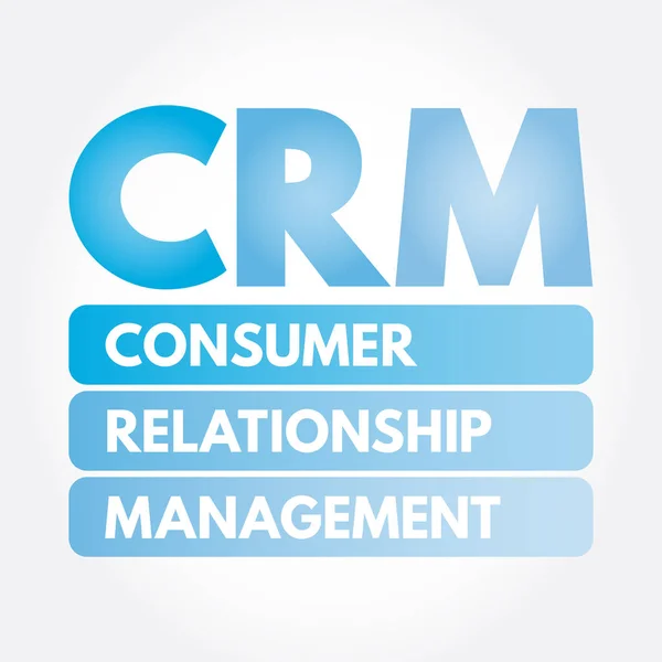 CRM - Gestão do Relacionamento com o Consumidor —  Vetores de Stock
