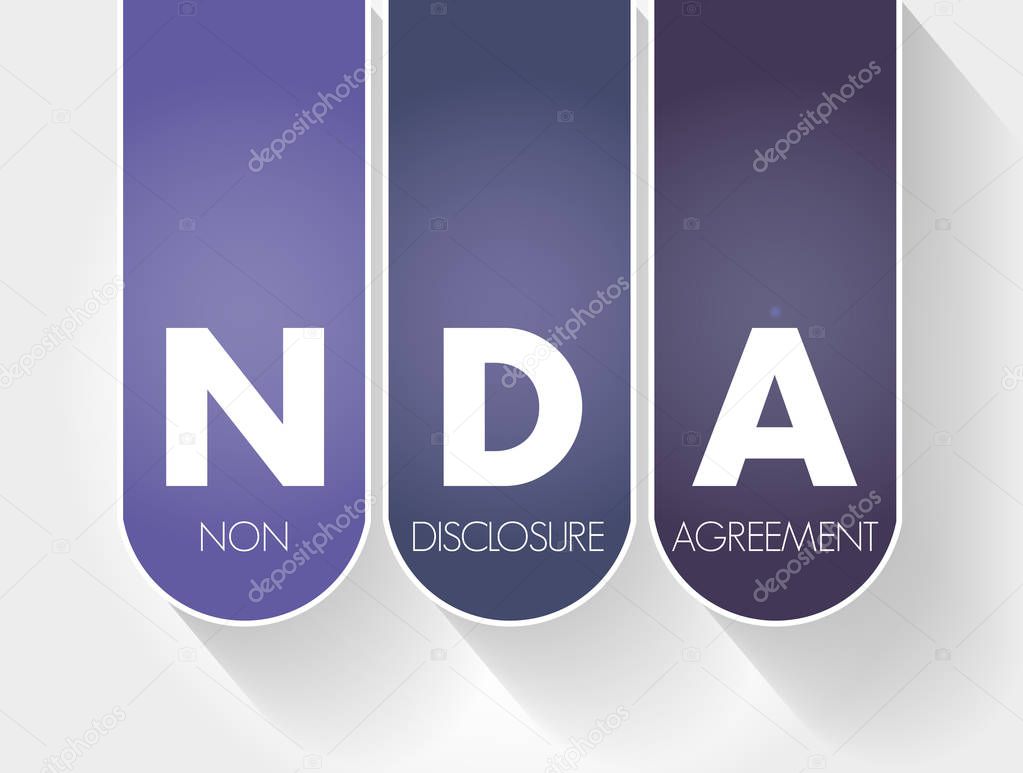NDA - Non-Disclosure Agreement acronym