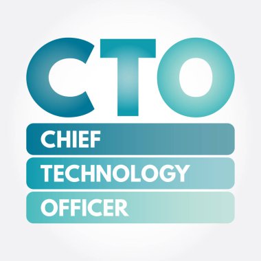 CTO - Chief Technology Officer acronym clipart