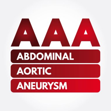 AAA - Abdominal Aortic Aneurysm acronym clipart
