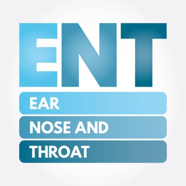 ENT - Ear Nose and Throat acronym clipart
