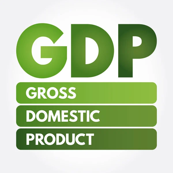 PIB: acrónimo del producto interior bruto — Archivo Imágenes Vectoriales