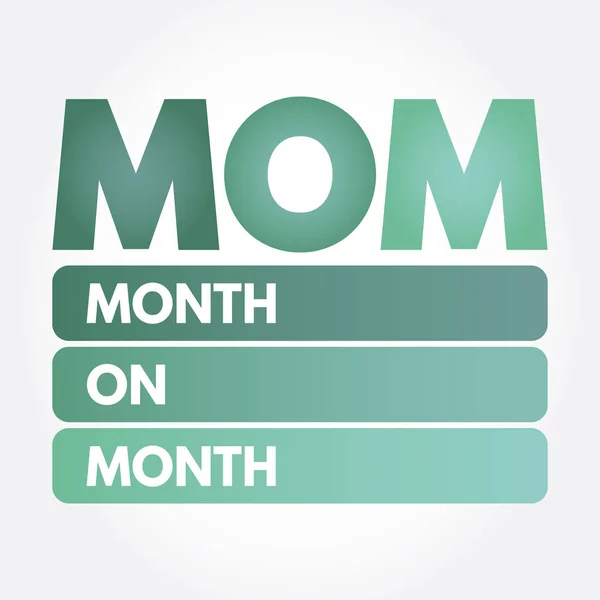 Mom - Monat für Monat Akronym — Stockvektor
