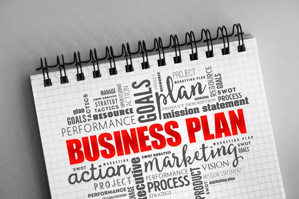 Business Plan word cloud collage — Stockfoto