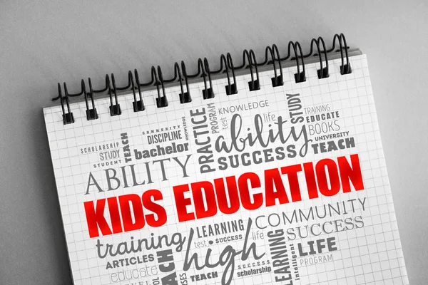 Kids Education word cloud collage — Stock Photo, Image