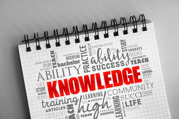 KNOWLEDGE word cloud collage — Stock Photo, Image