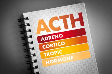 ACTH - Adrenocorticotropic hormone acronym clipart