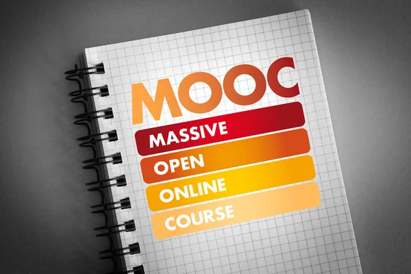 Mooc - Massive Open Online Course akronym — Stockfoto