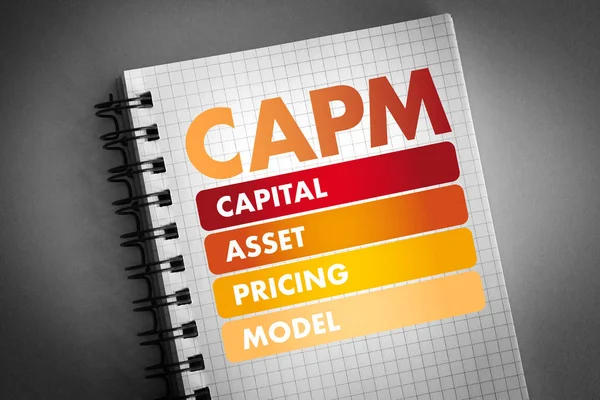 Capm -资本资产定价模型简称 — 图库照片
