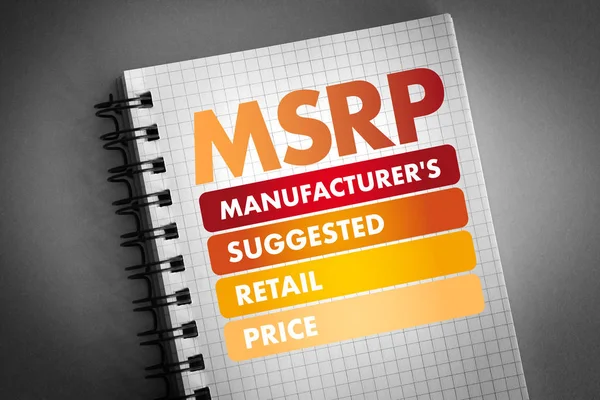 MSRP - Manufacturer\'s Suggested Retail Price