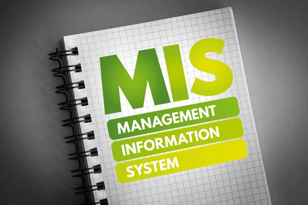 MIS - Management Information System acronym — Stock Photo, Image