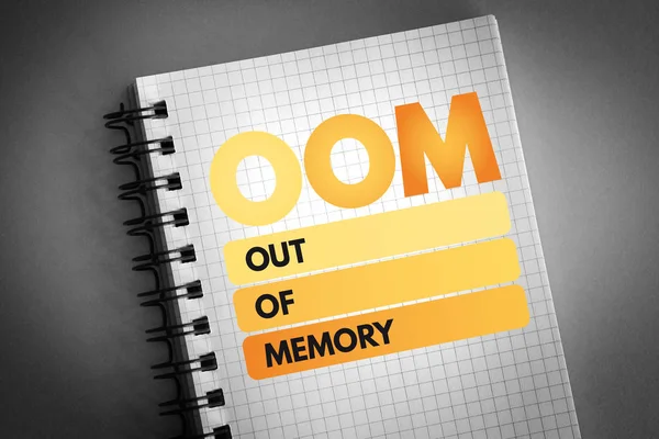 Oom - Z pamięci akronim — Zdjęcie stockowe