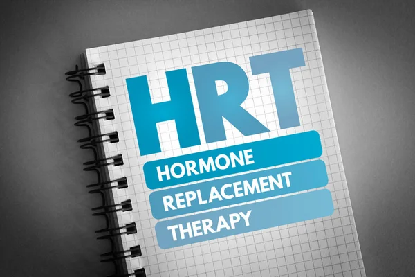 HRT - acronimo di terapia ormonale sostitutiva — Foto Stock