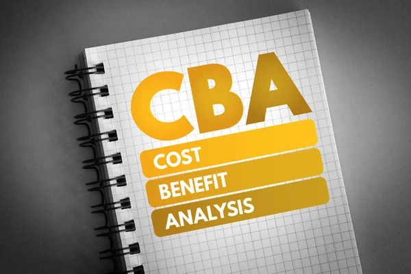 CBA - Cost-benefit Analysis acronym — ストック写真